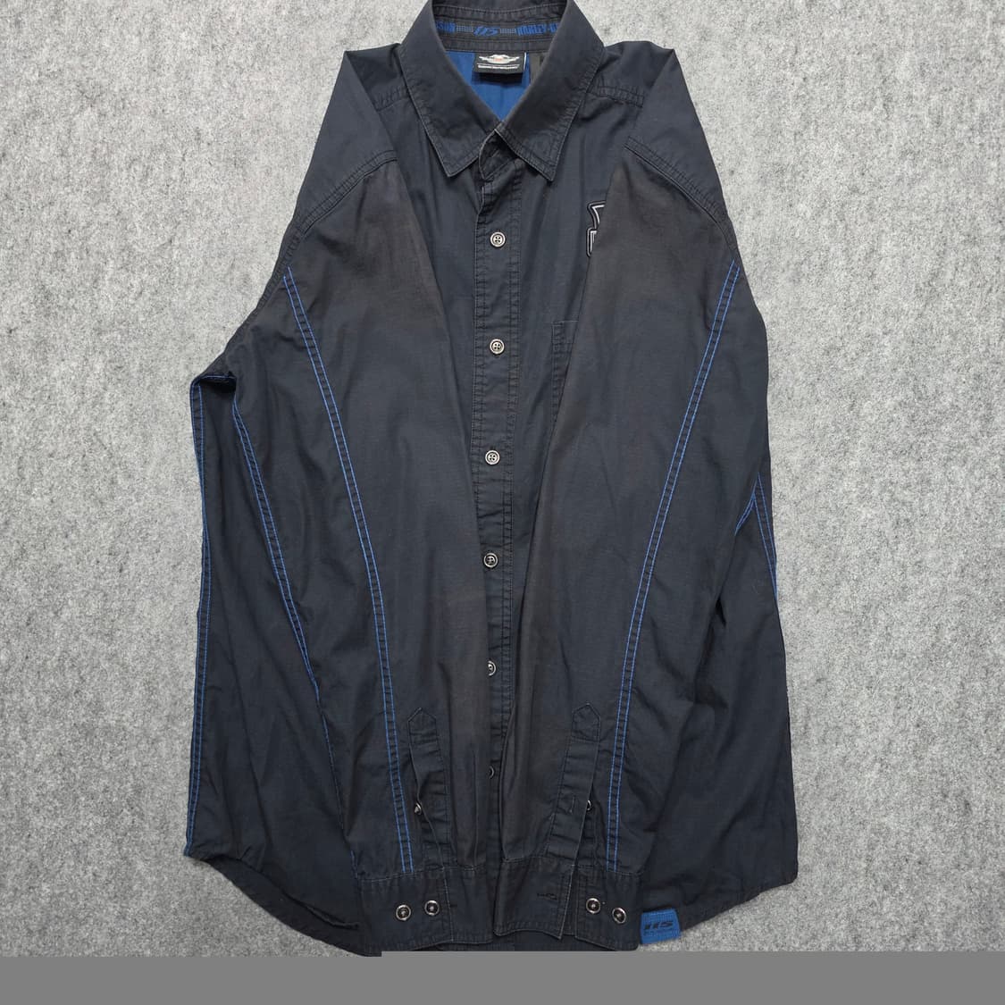 할리 데이비슨 115주년 썬페이드 자수 긴팔 셔츠 S 상품이미지5