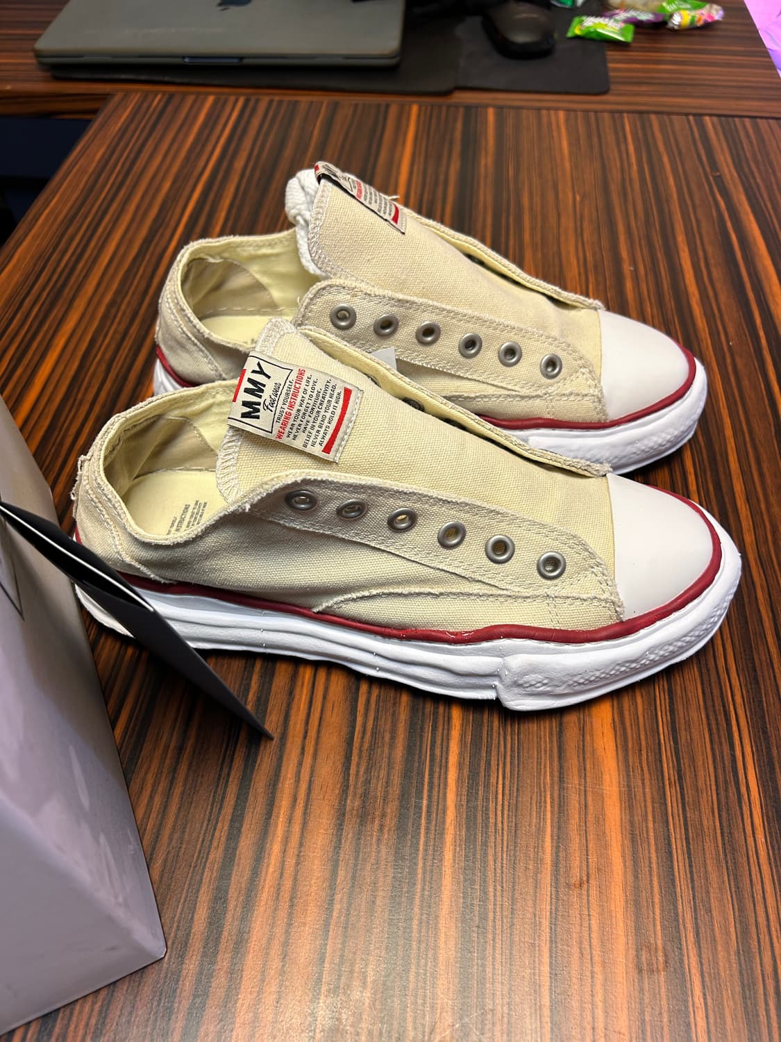 메종 미하라 야스히로 피터슨 OG 솔 캔버스 로우탑 EU 42 상품이미지3