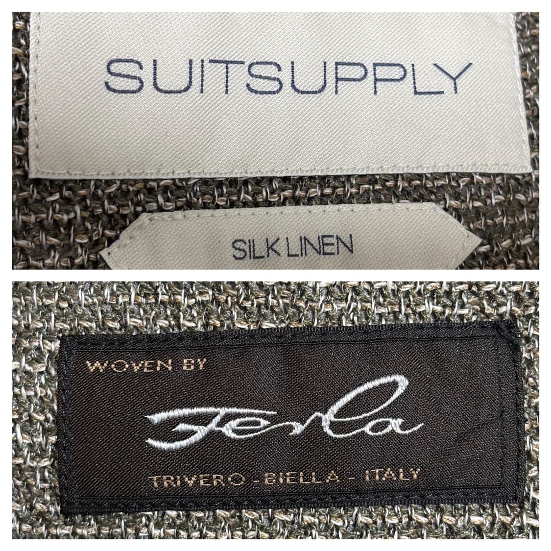 새상품급)수트서플라이 실크린넨 Ferla 하바나 슬림핏 블레이저46사이즈 상품이미지7