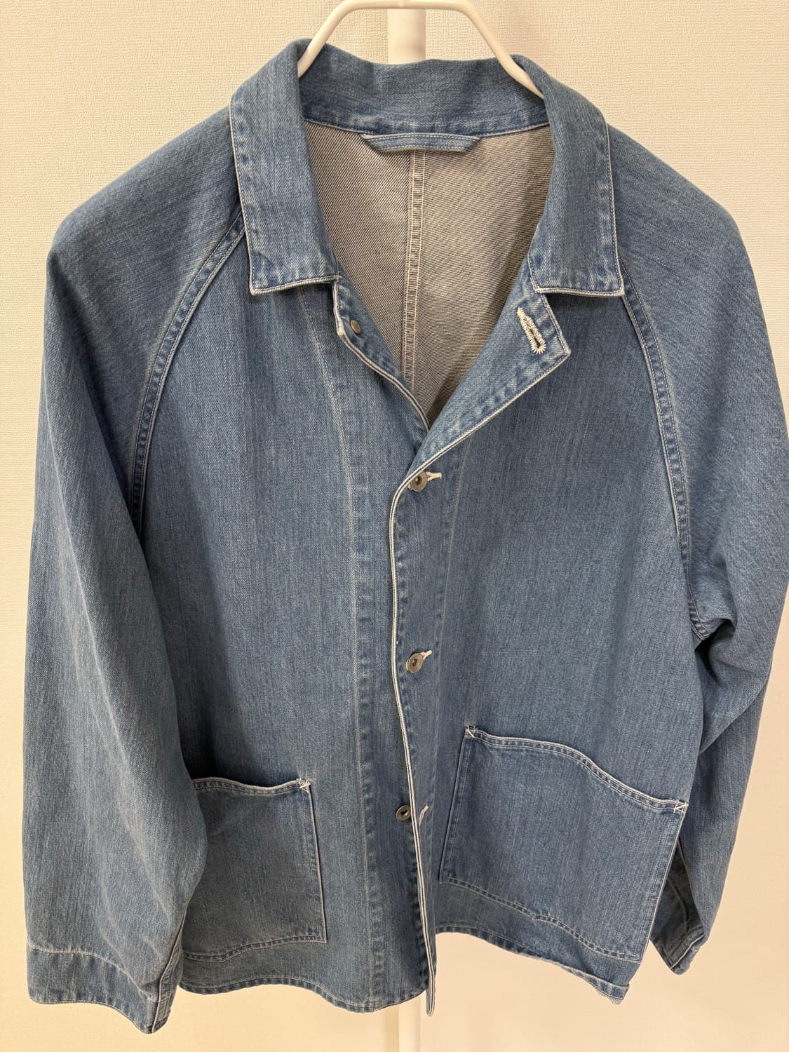 나나미카 23SS 데님 자켓 인디고블리치 L사이즈  상품이미지2