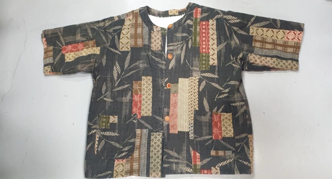 일본 빈티지 패턴 셔츠 M~L. 상품이미지1