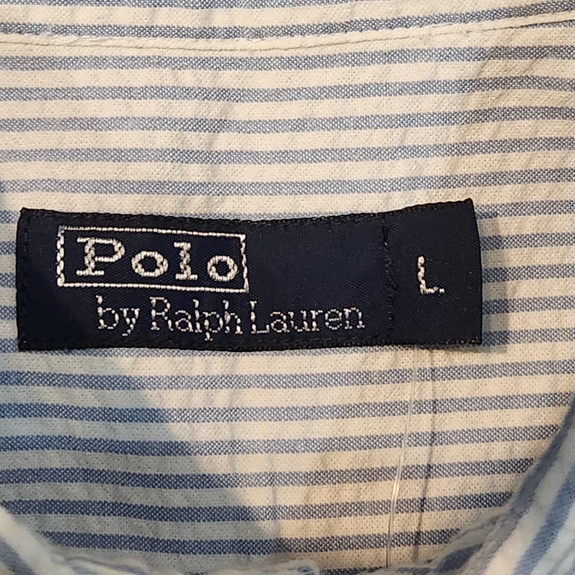 폴로 랄프로렌 시어서커 반팔 셔츠 (L) 상품이미지2