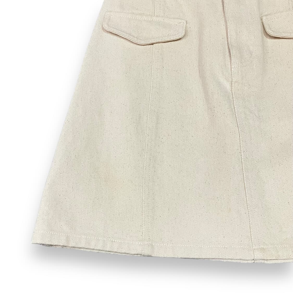 코튼 오트밀 미니스커트 상품이미지6