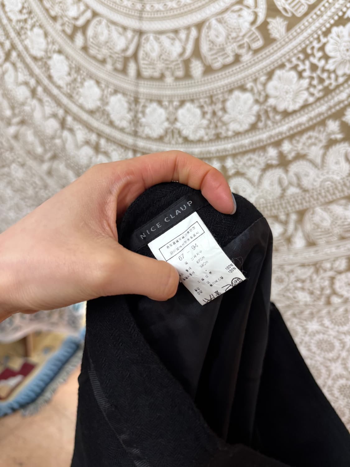 빈티지 모직 미디스커트 (Z1025) 상품이미지5