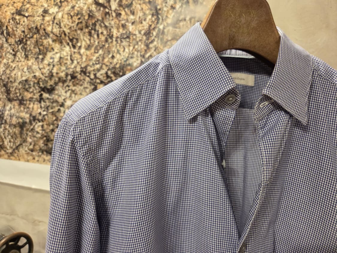 에르메네질도 제냐 깅엄체크 셔츠 상품이미지3