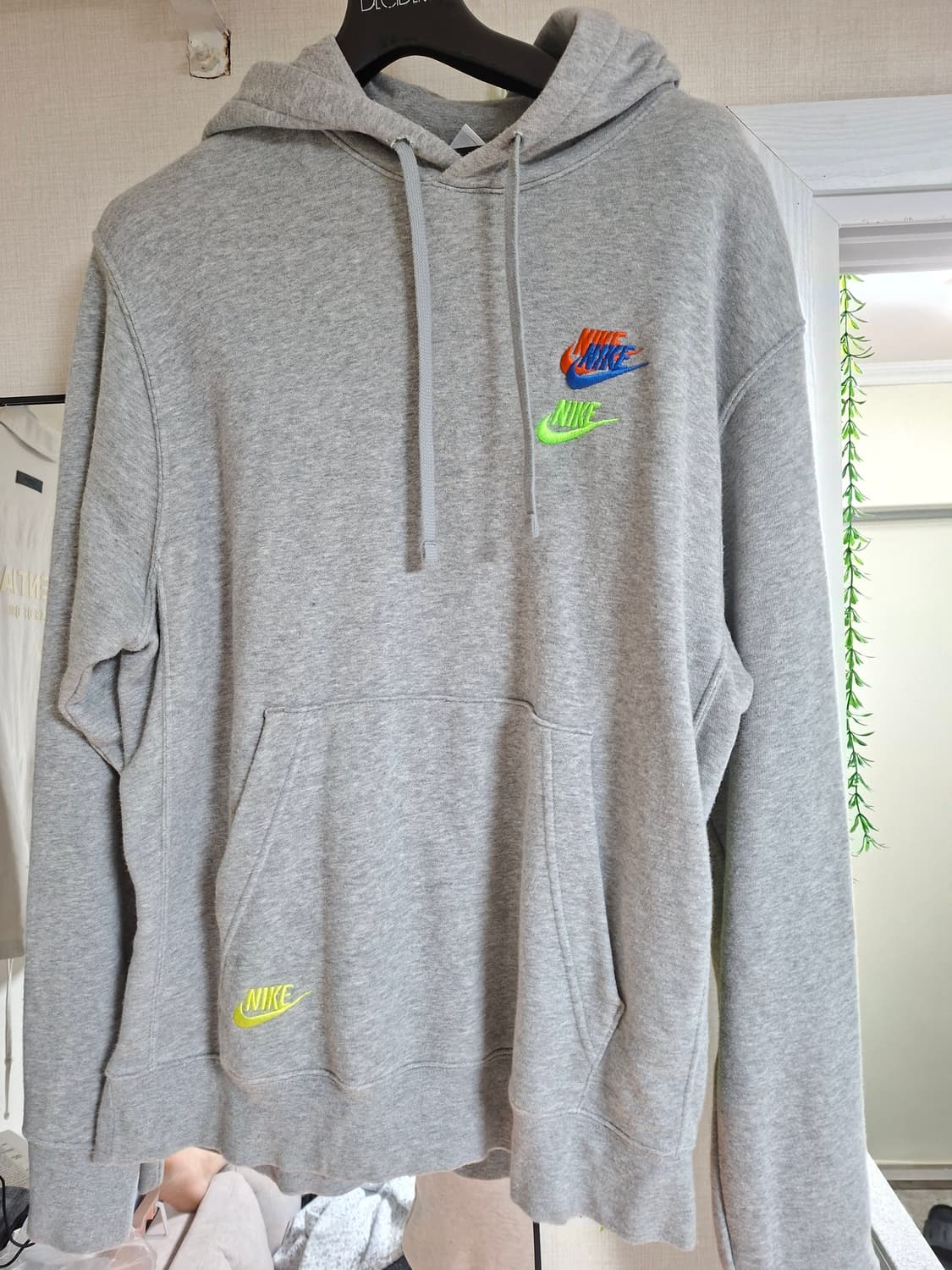 나이키 멀티로고 그레이 후디 M 상품이미지1