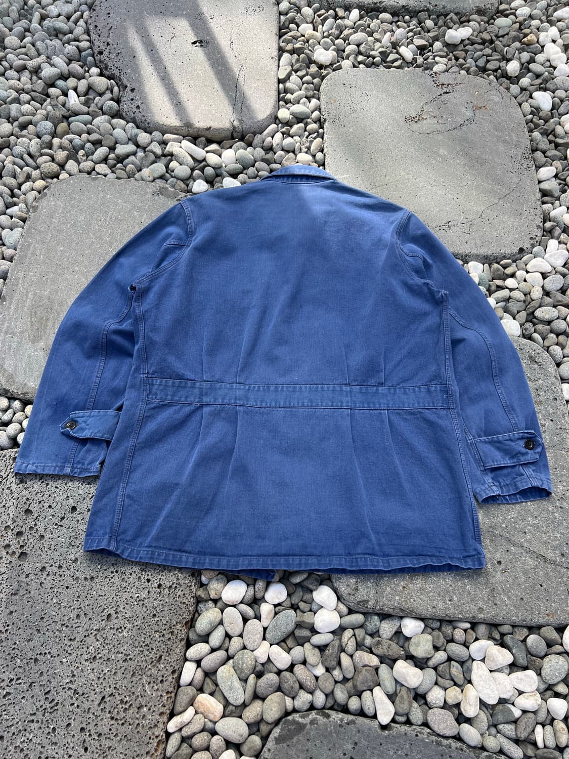 WASHING BLUE OLD VINTAGE BELTED 프렌치워크자켓 상품이미지2