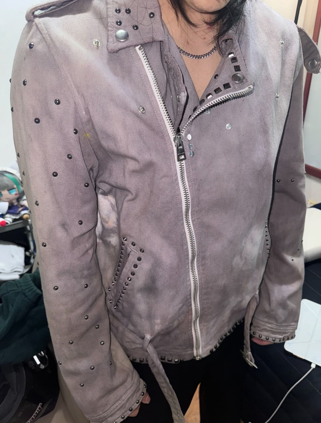 빈티지 라벤더 자켓 상품이미지1