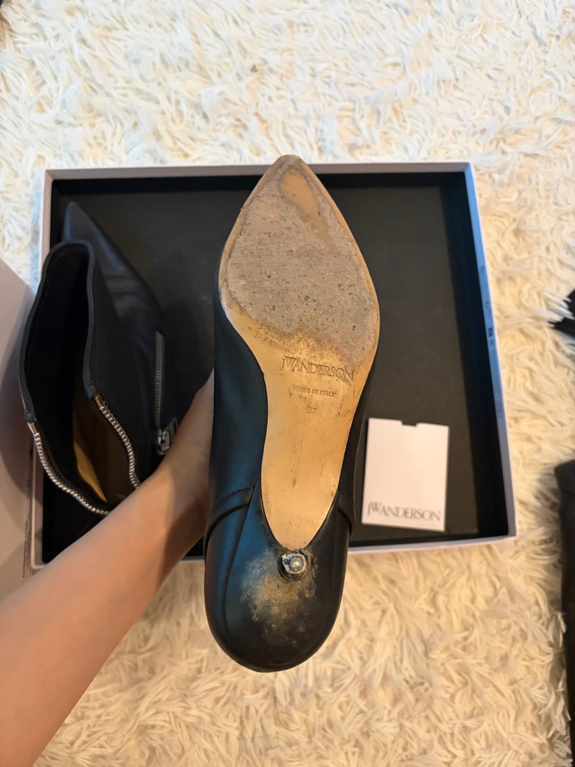 Jw anderson 바이커 키튼 부츠 37사이즈 상품이미지8