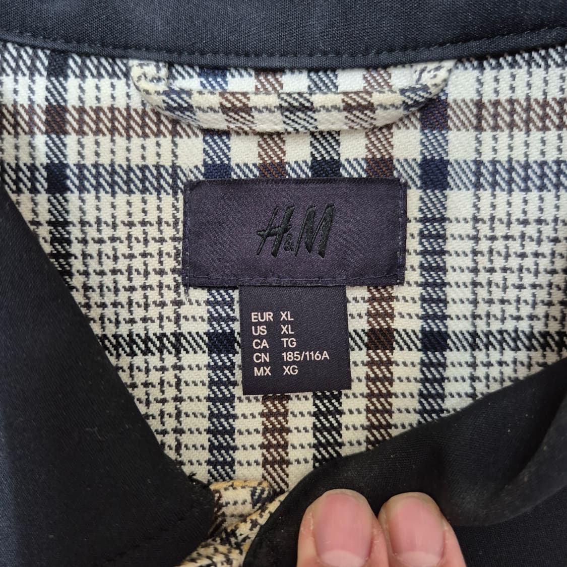 H&M 에이치앤엠 남성 체크자켓 상품이미지4