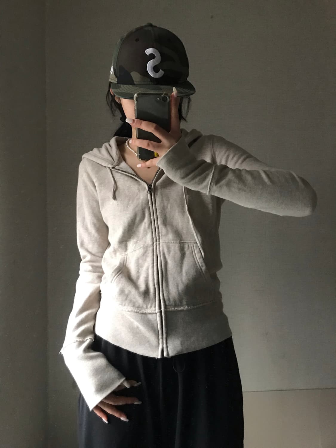 폴로 진스 오트밀 후드집업 상품이미지1