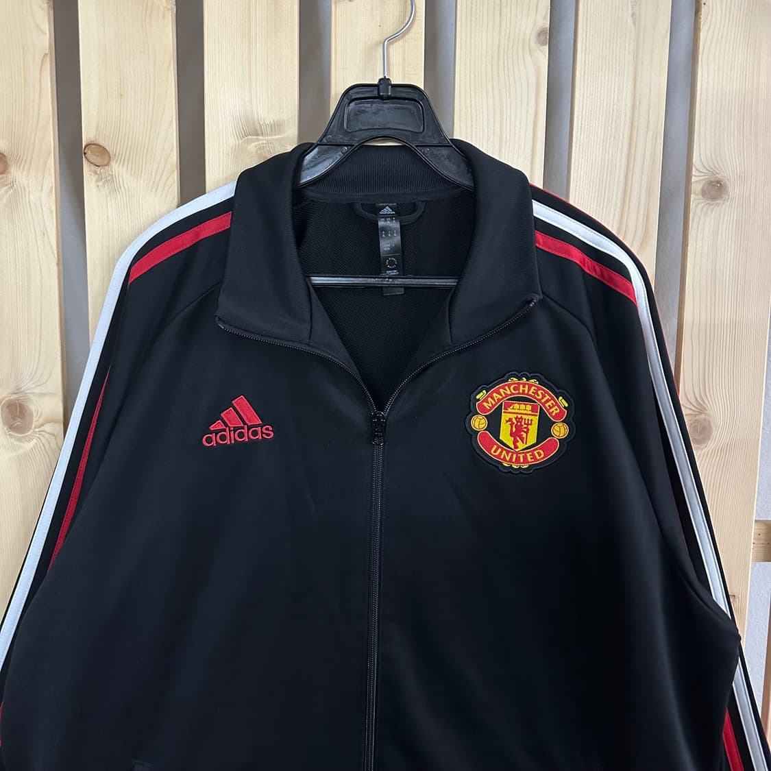 (XL) 아다다스 맨체스터 유나이티드 레드 블랙 져지 트랙탑 상품이미지3