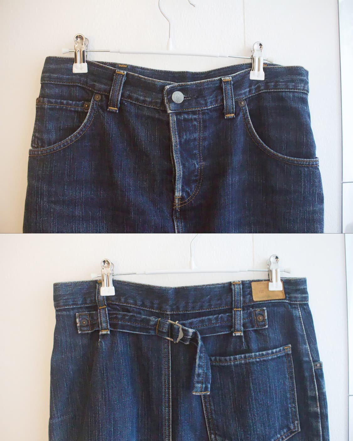 cinch back denim skirt 상품이미지3