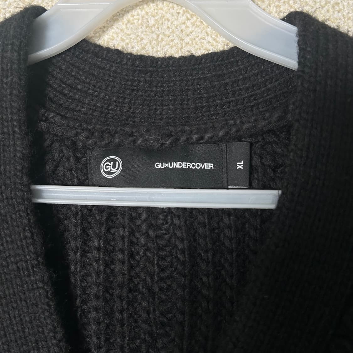 (XL) GU 언더커버 블랙 니트 가디건 상품이미지6