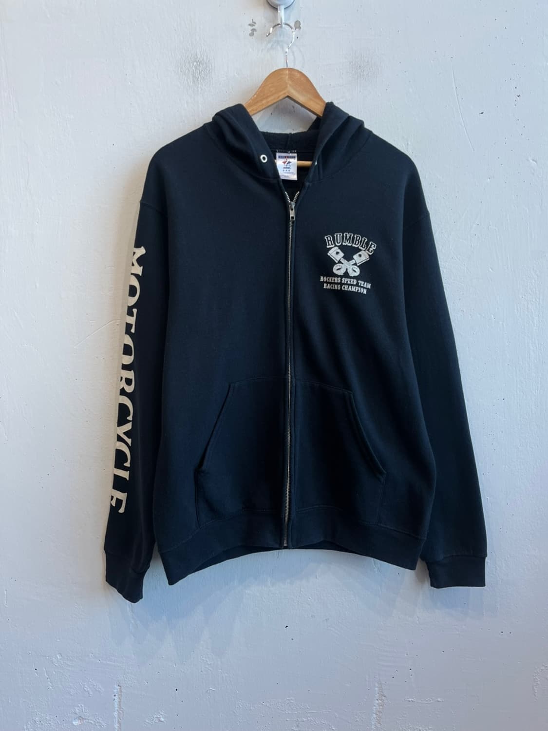 미국빈티지 RUMBLE ROCKERS SPEED TEAM 스컬 후드집업  상품이미지2