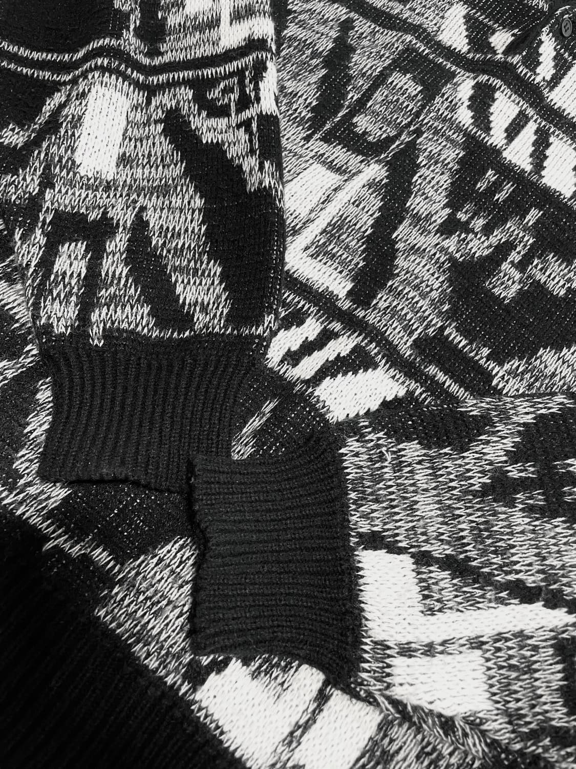 Gotic Collar Knit 무채색00s다크웨어그런지락시크펑크2010 상품이미지7