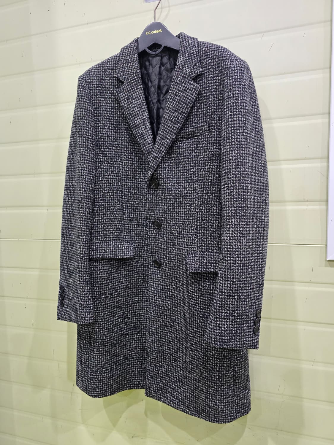 남성 헤링본 모직 코트 100 상품이미지2