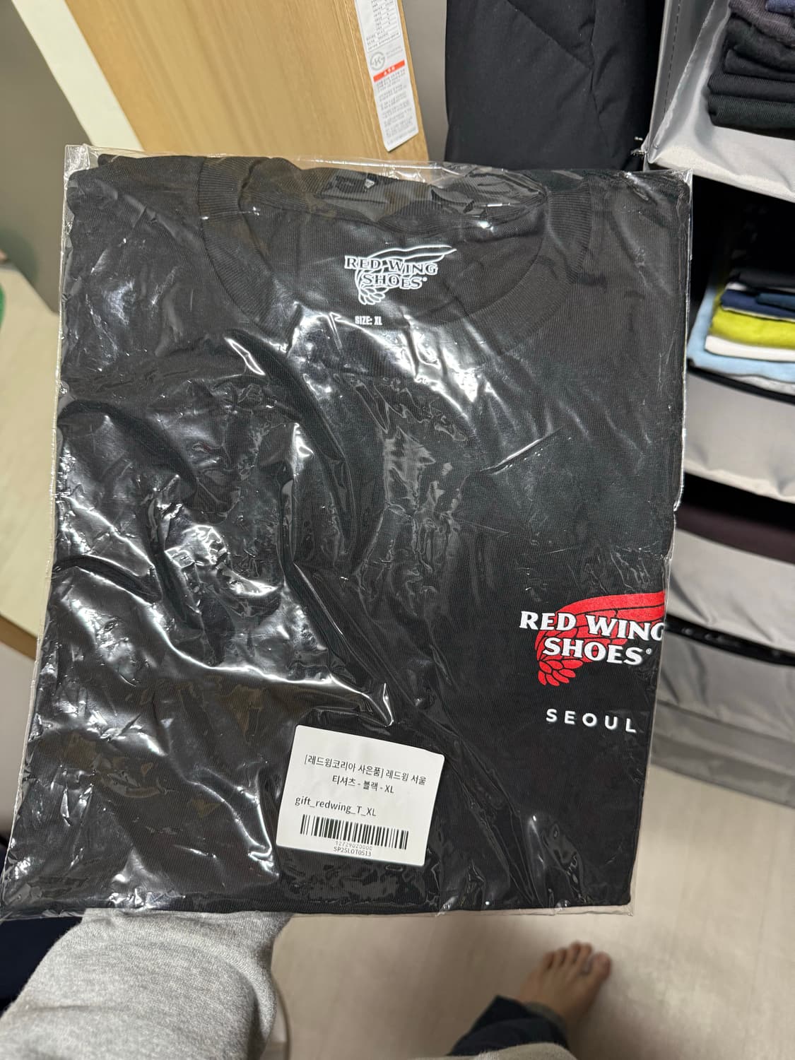[XL] 레드윙 서울 티셔츠 블랙 상품이미지2