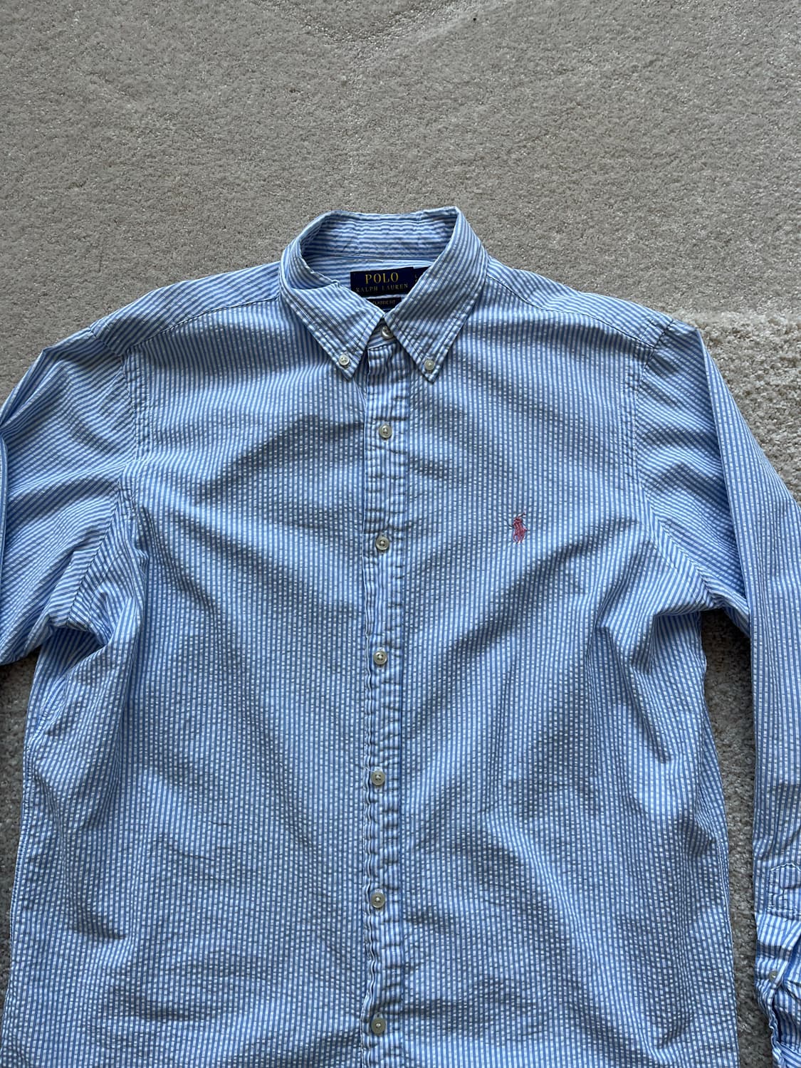 폴로랄프 로렌 시어서커 스트라이프 셔츠 (103-105) 상품이미지5