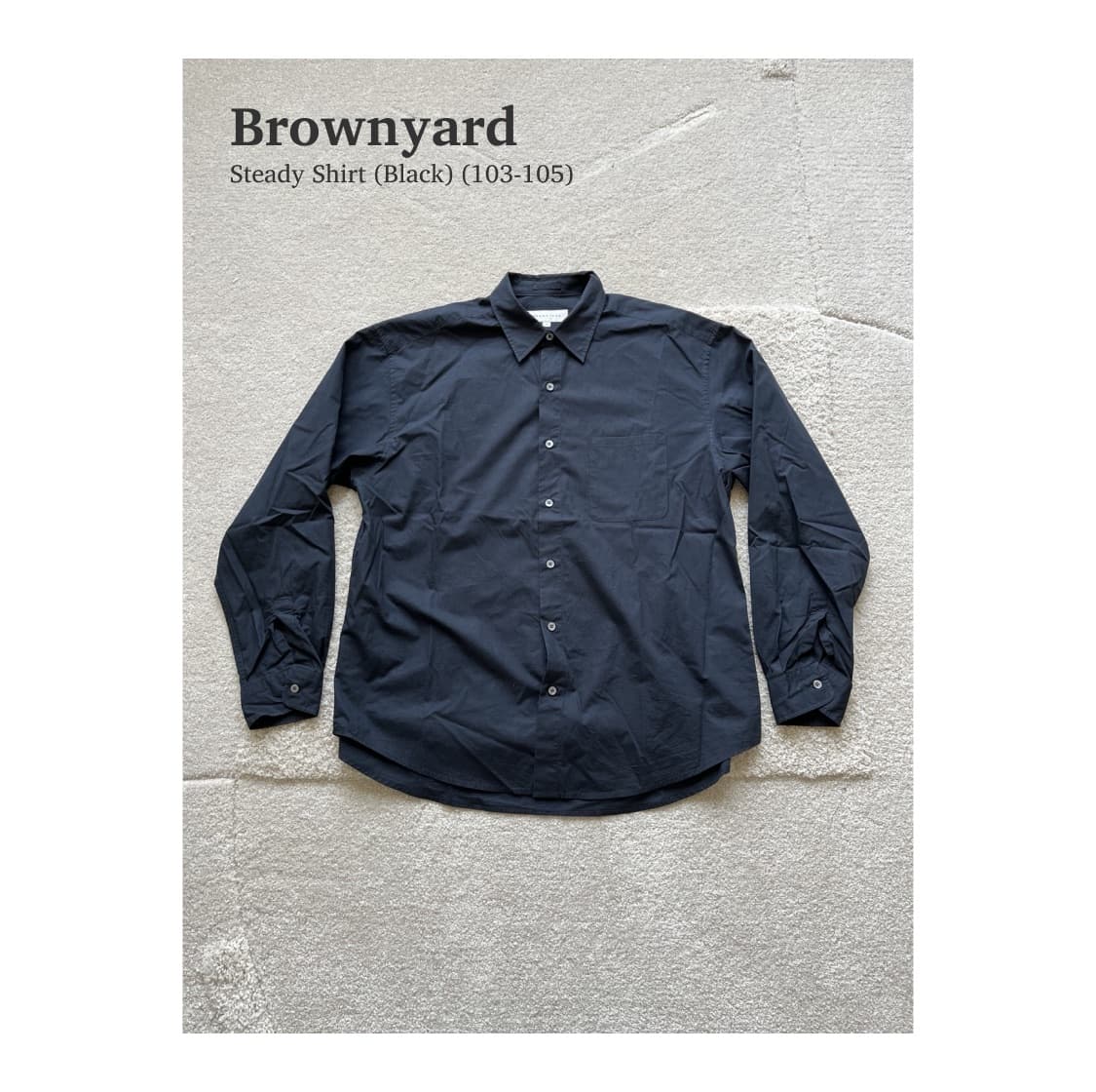 브라운야드 Steady Shirt Black (초판) (103-105) 상품이미지1