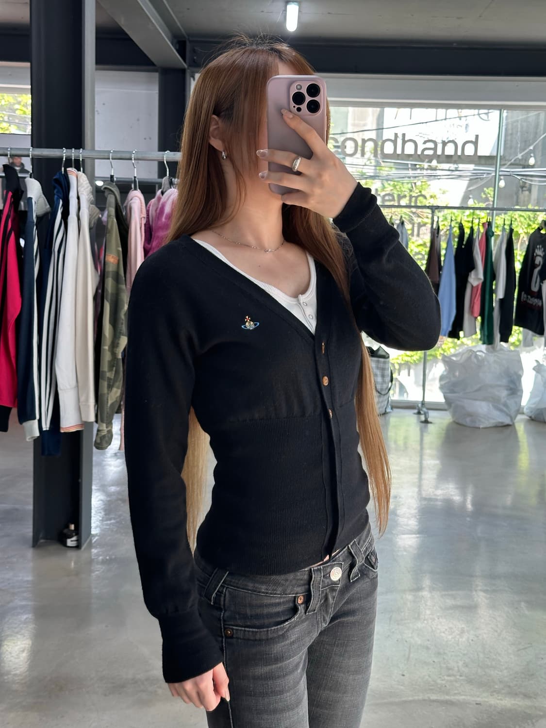 비비안웨스트우드 Orb 가디건 블랙 상품이미지3