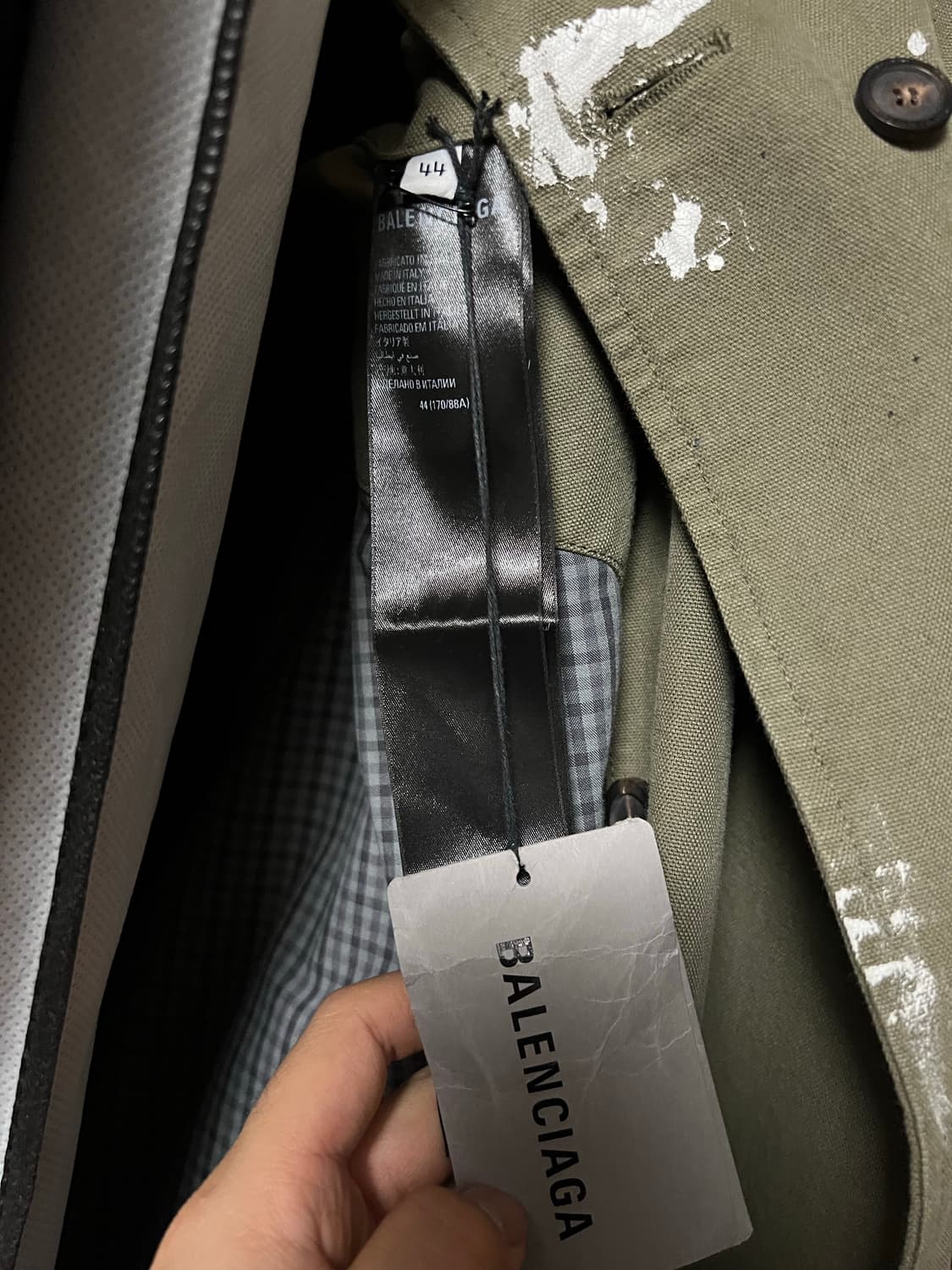 발렌시아가 아티스트 트렌치 코트 44 사이즈 상품이미지3