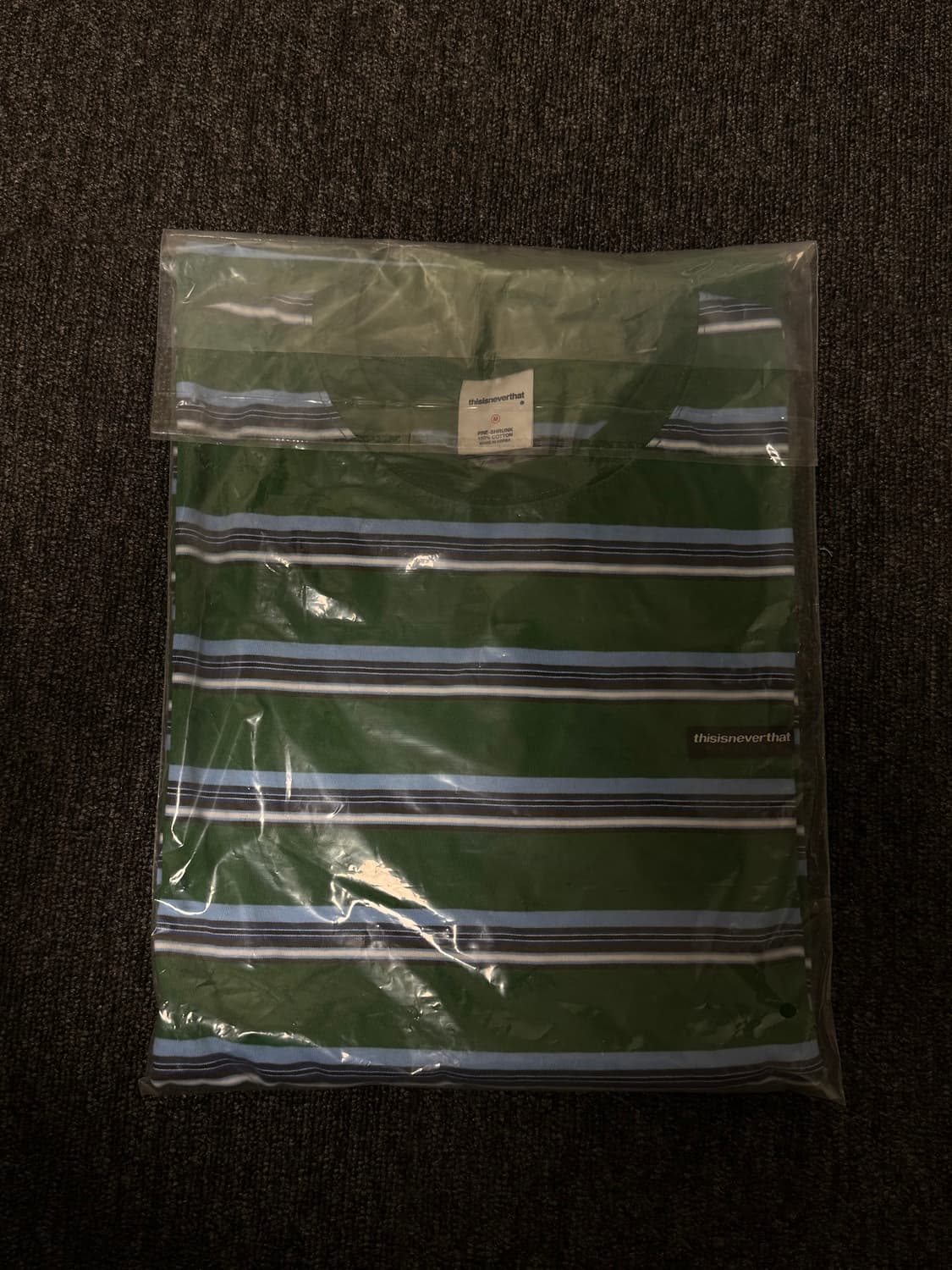 [M] 디스이즈네버댓 스트라이프 롱슬리브 그린 상품이미지7