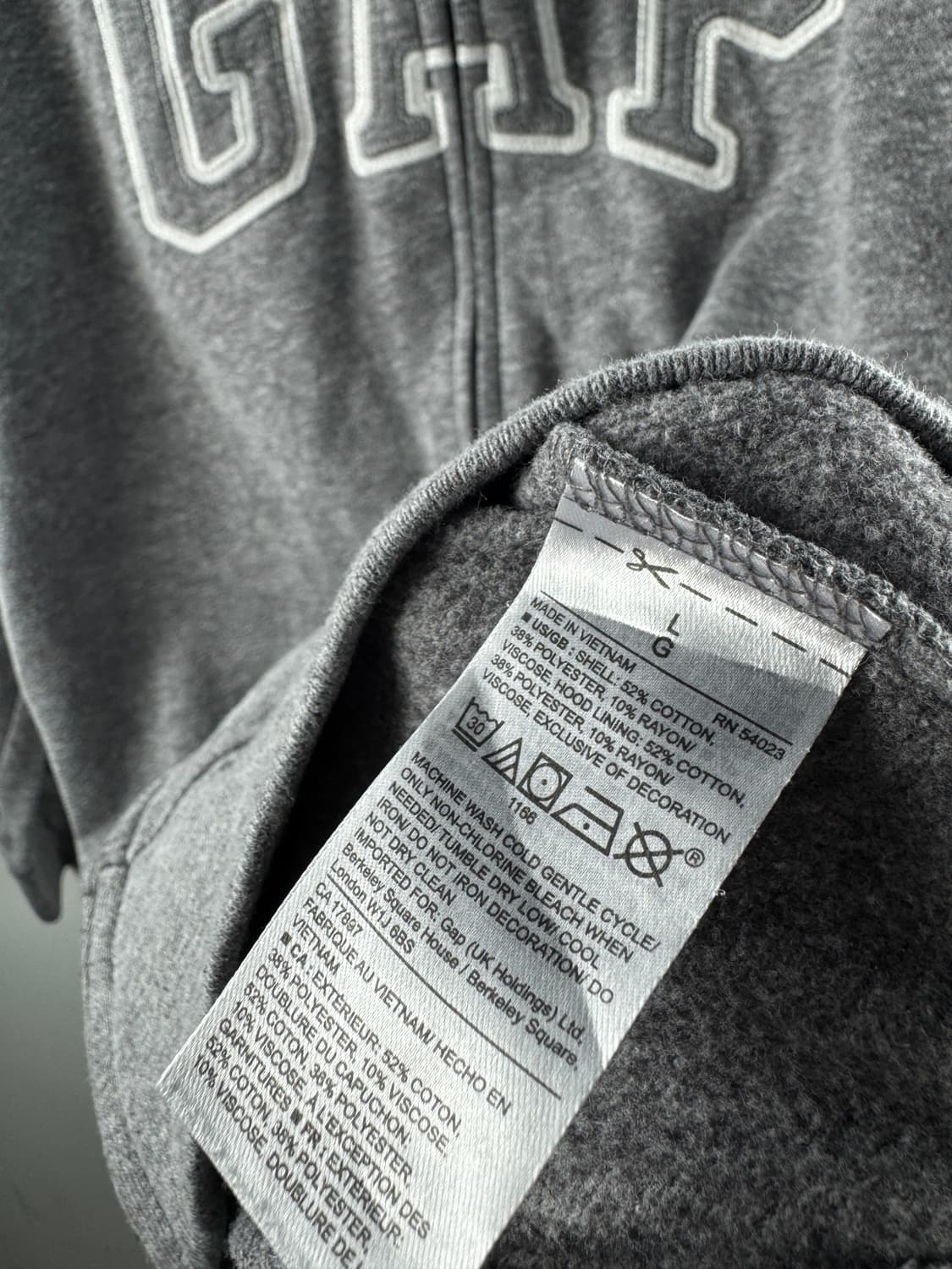 갭 그레이 후드집업1797 상품이미지5