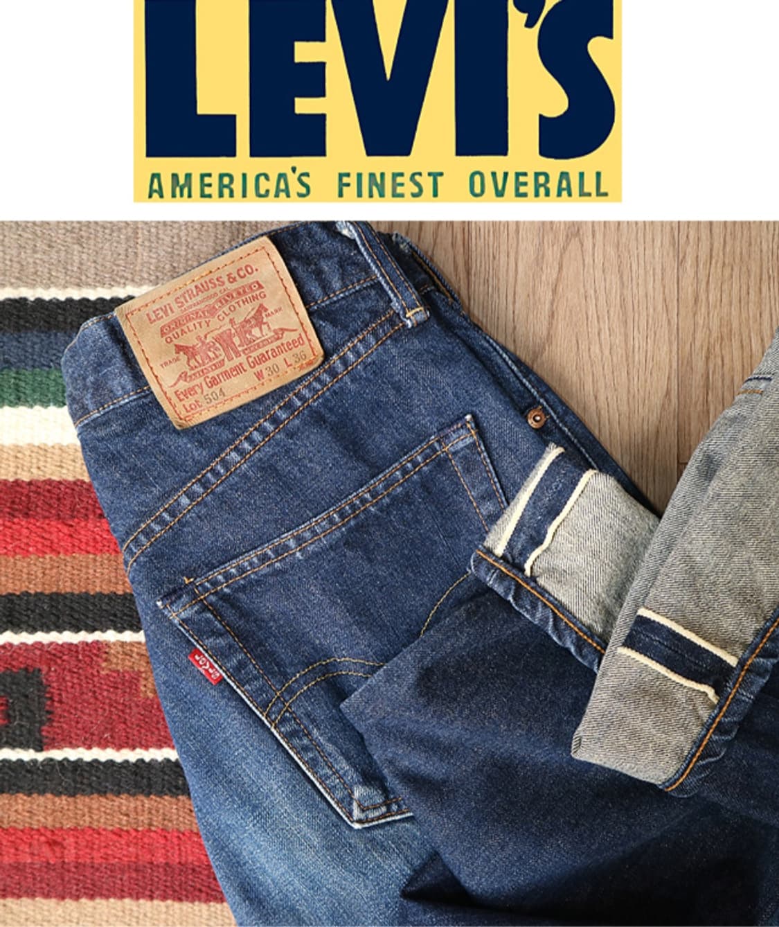 
일본판 90S LEVIS 리바이스 504 빈티지 셀비지 데님

세탁완료 상품이미지1