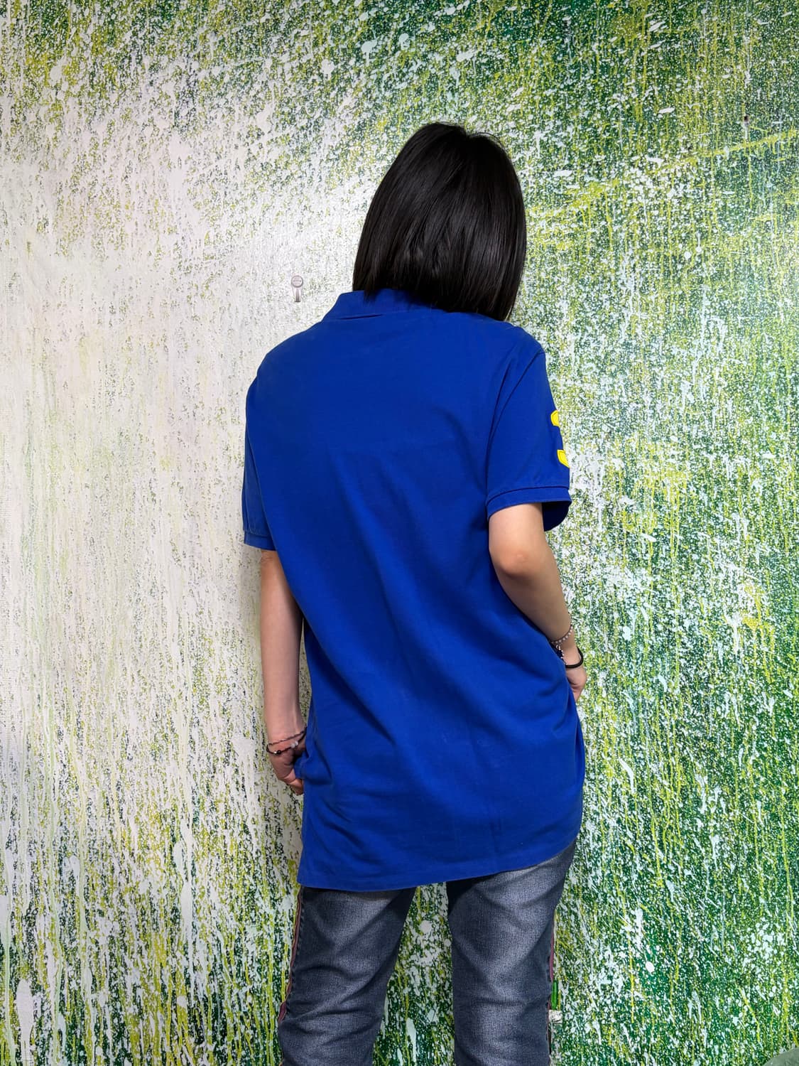 폴로 빅포니 치프키프 블루 반팔 카라 티셔츠 L 상품이미지4