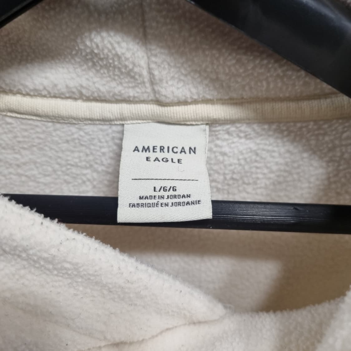 아메리칸이글 아이보리 후리스 후드티 상품이미지3