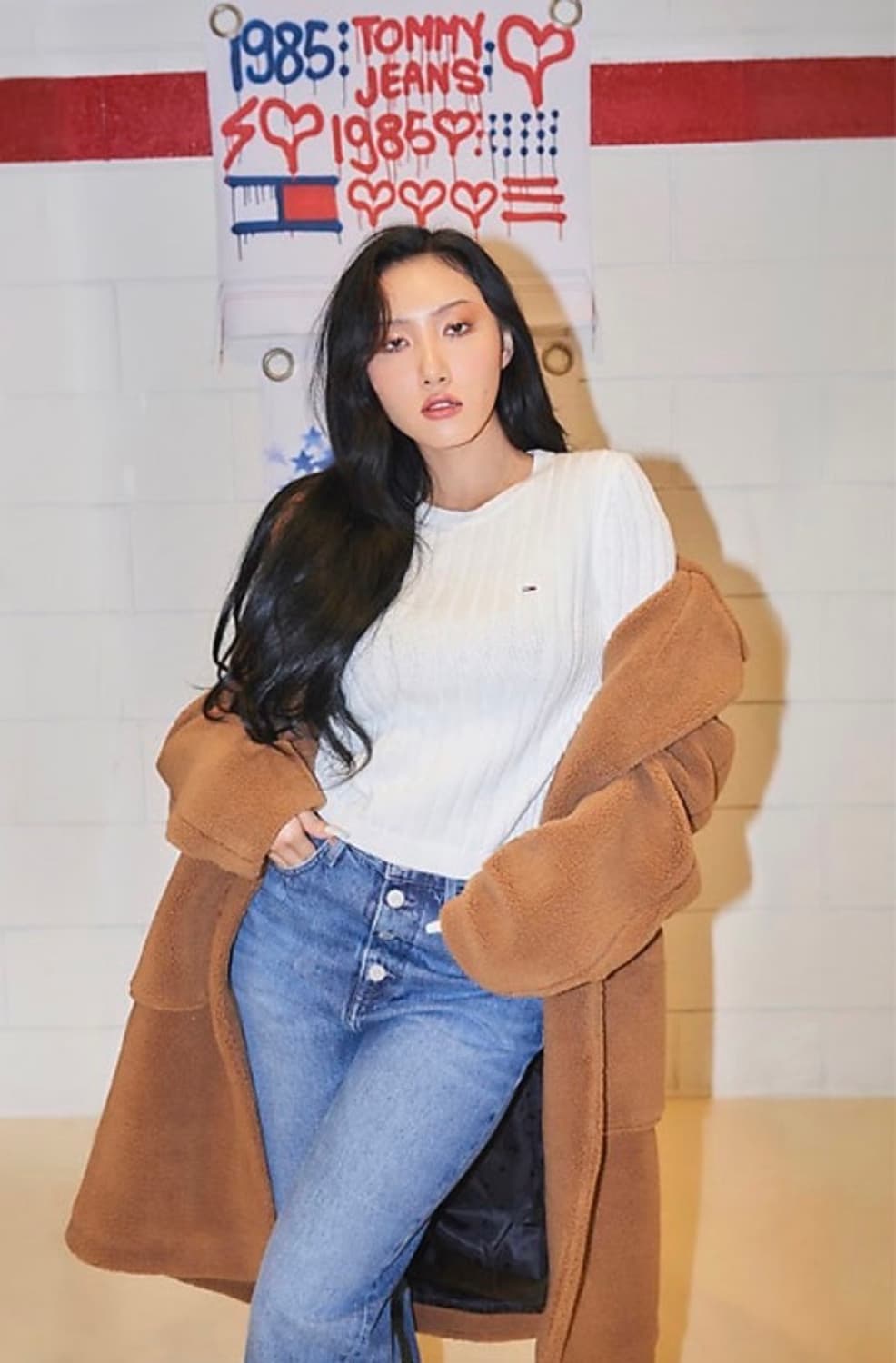 타미진스 화사 테디 플리스 후리스 롱코트 자켓 브라운 XS 상품이미지4