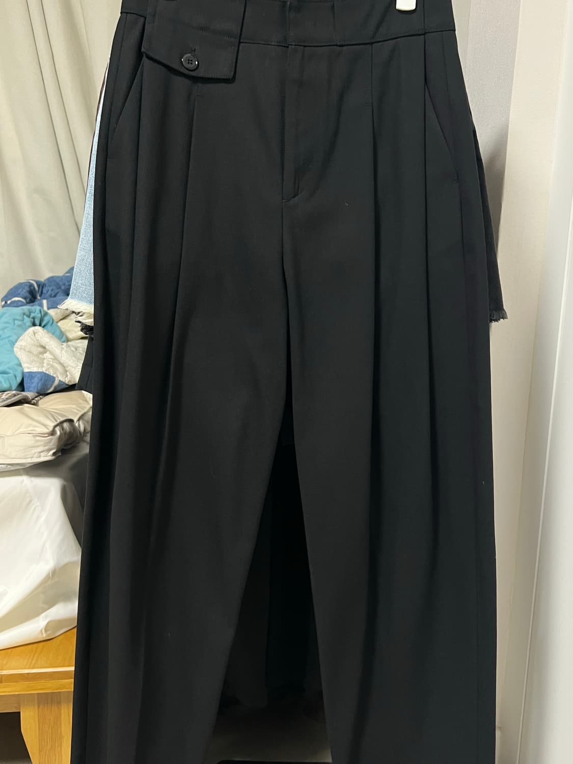 렉토 24SS 드릴 코튼 투 턱 팬츠 (S) 상품이미지3