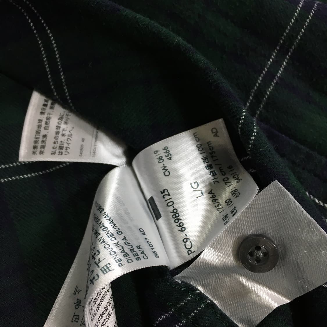 투티/0385 리바이스 샌프란시스코 체크 패턴 셔츠 플란넬 웨스턴 투포켓 상품이미지6