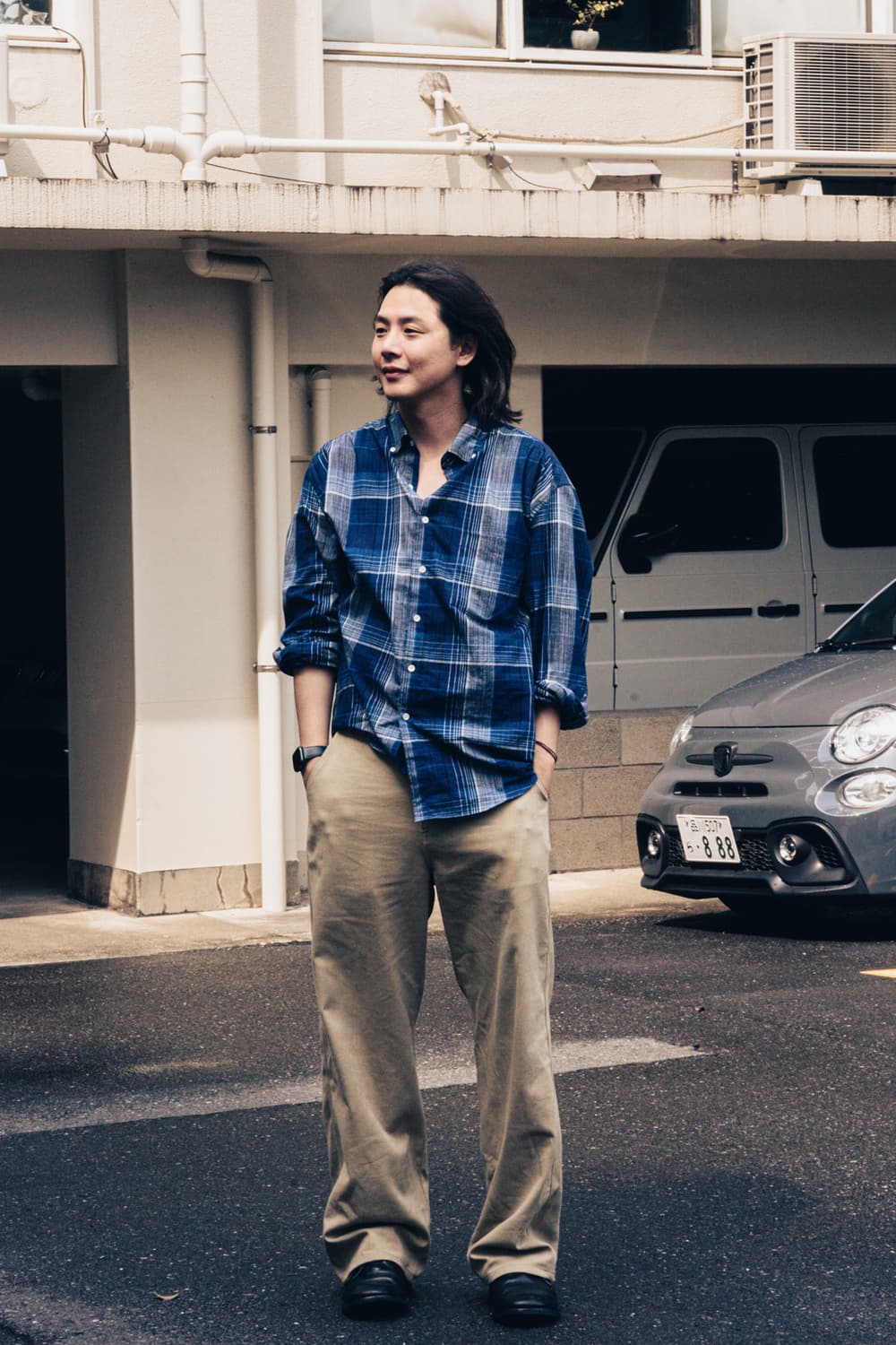 슬릭앤이지 슬릭 체크 셔츠 1 사이즈 상품이미지2