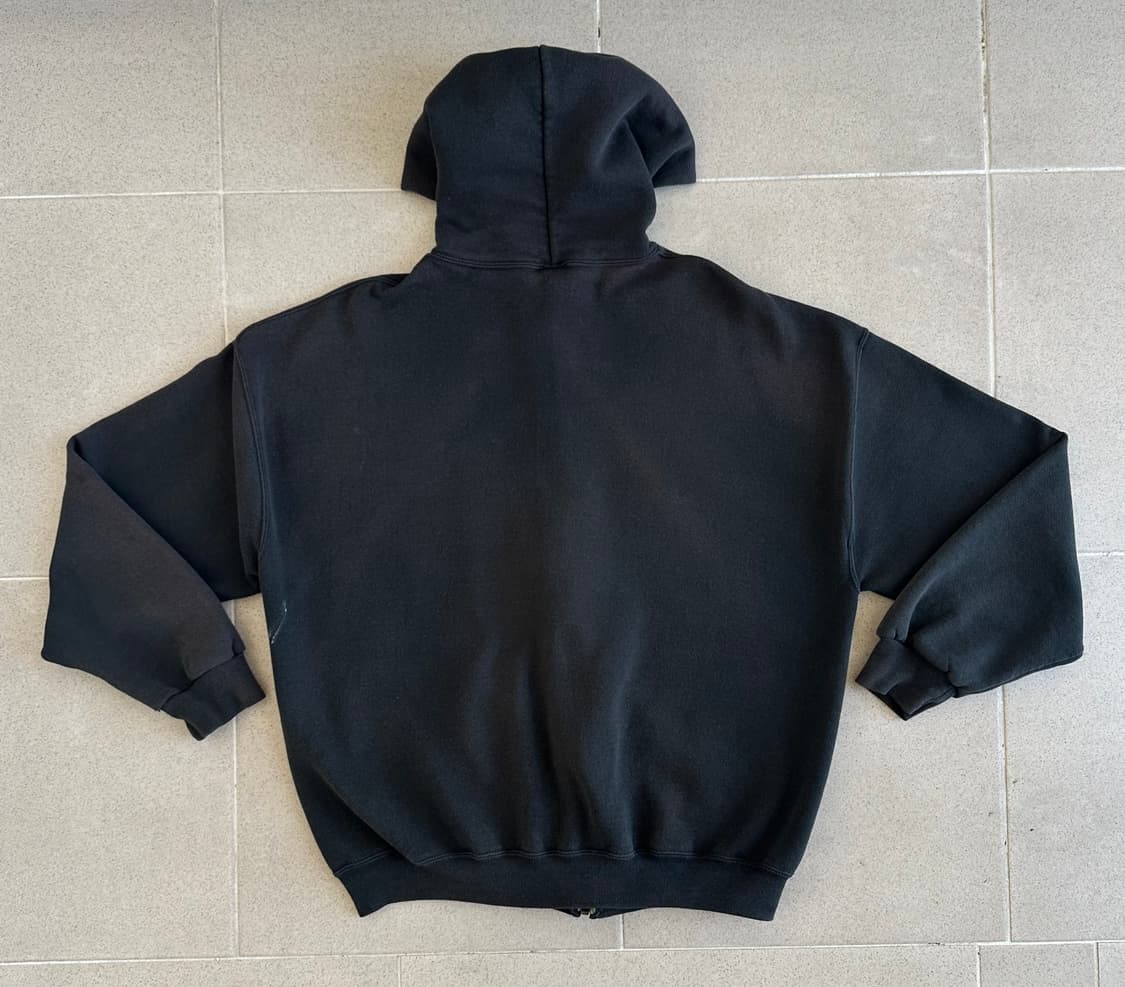 90s 빈티지 러셀 후드집업 블랙 XL 상품이미지2