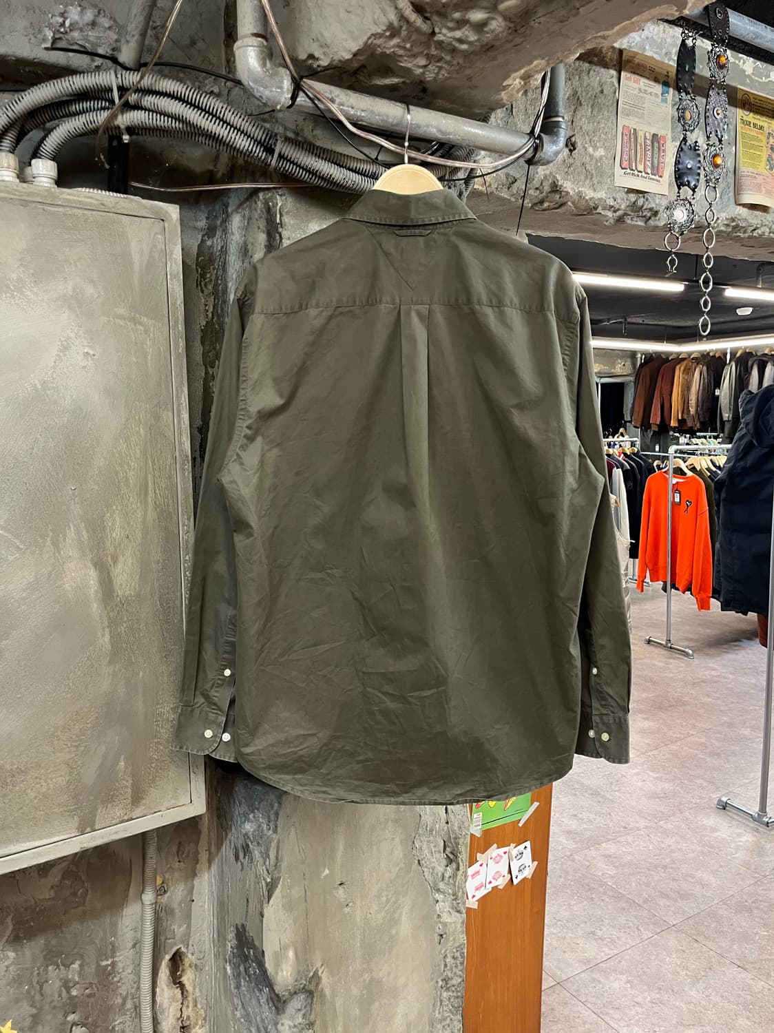 타미힐피거 포켓 셔츠 카키 M #csz2440 상품이미지2