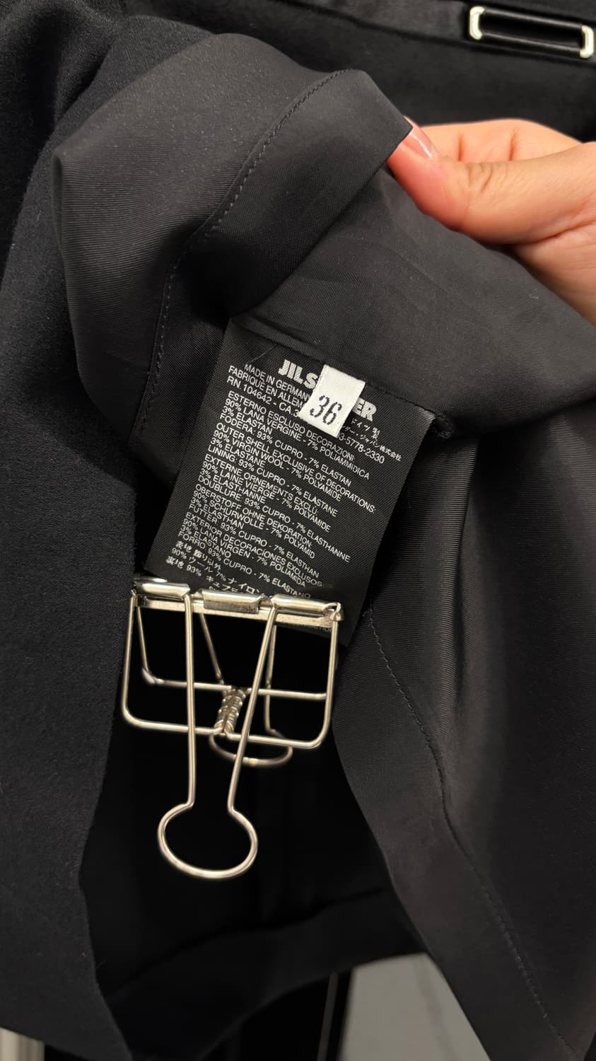 JIL SANDER hardware detail skirt 상품이미지5