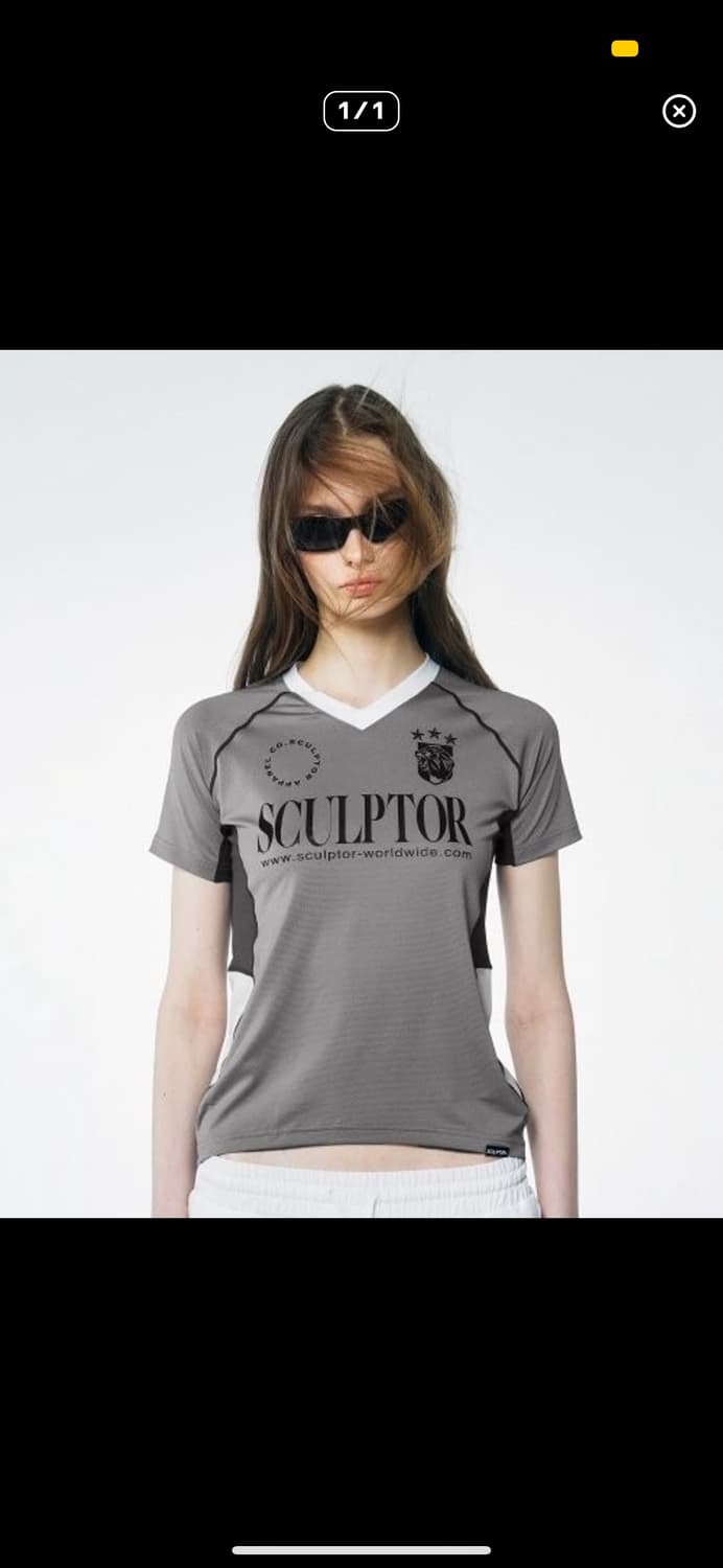 스컬프터 스포티 져지 티 그레이 상품이미지2