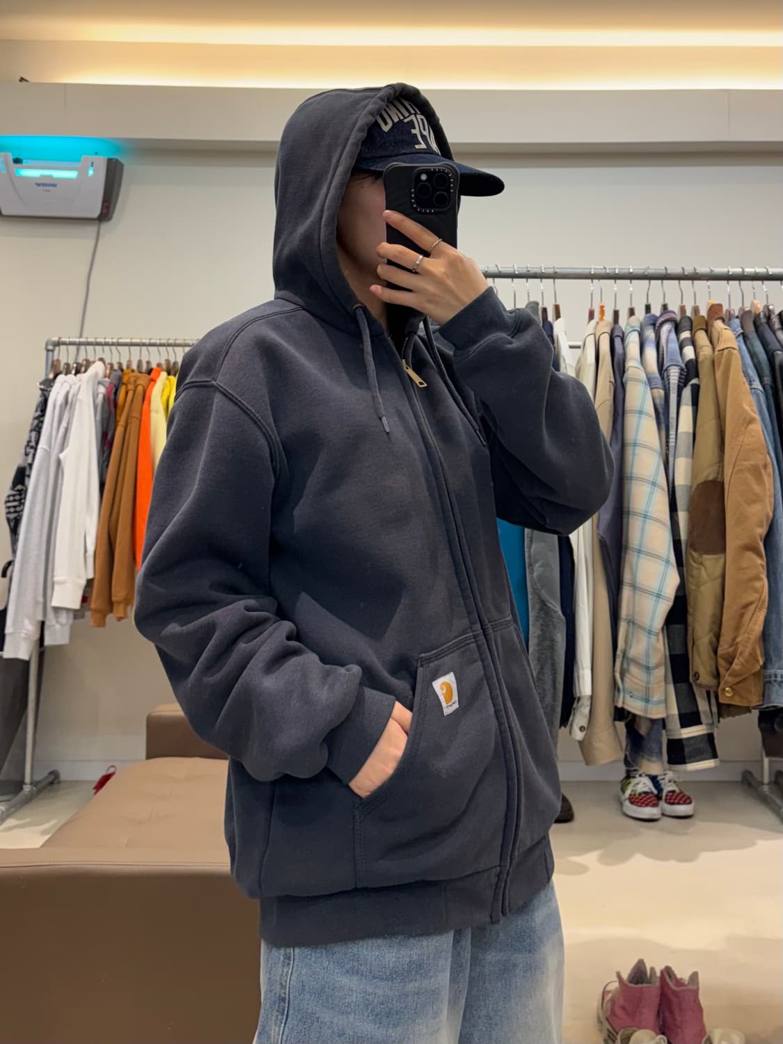 칼하트 써멀 와플 후드집업 상품이미지8