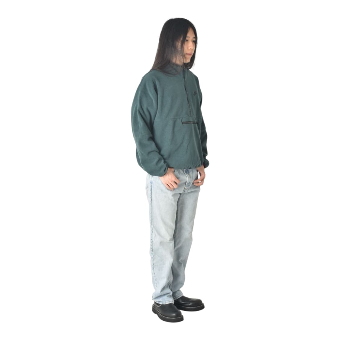 나이키 스몰로고 반집업 후리스 플리스 아노락 점퍼 XL N0277 상품이미지9