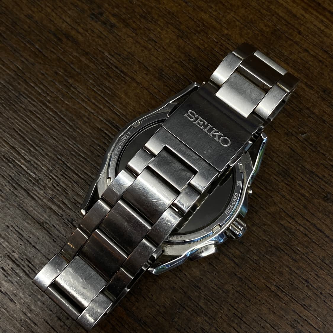 Seiko 세이코 브라이츠 솔라 쿼츠 라디오 은장 메탈 시계 상품이미지5