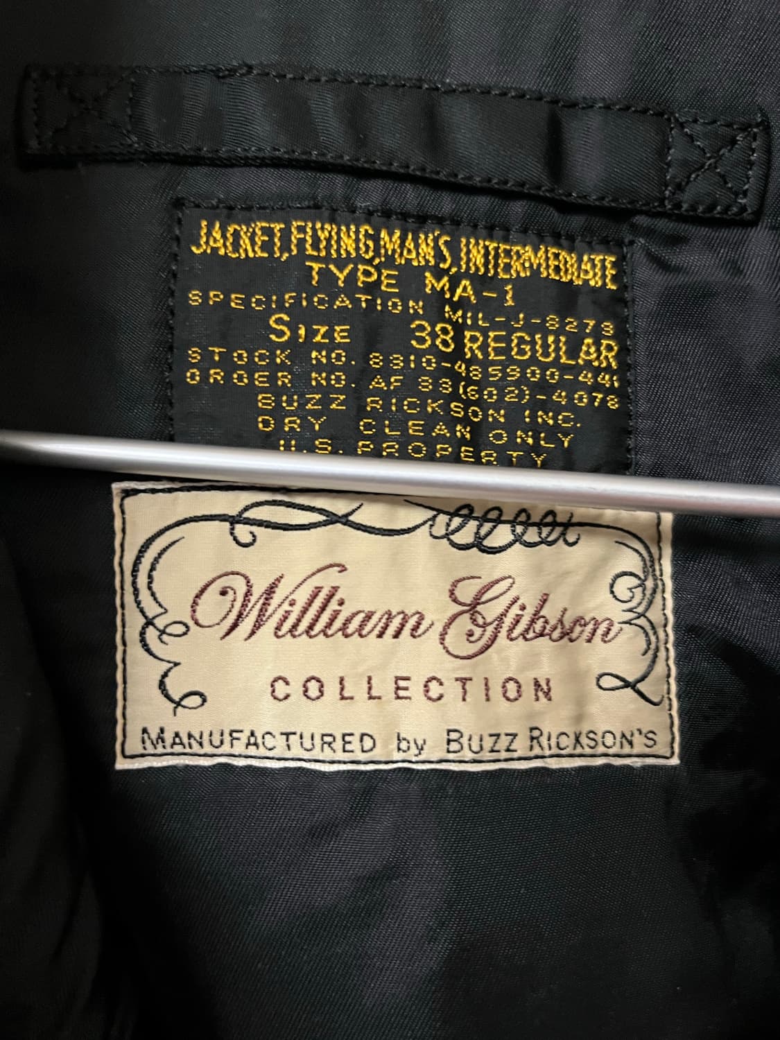 버즈릭슨 x 윌리엄 깁슨 ma-1 38size 상품이미지6