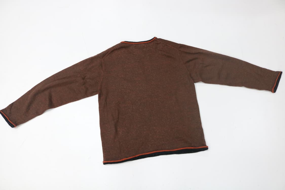 칸사이 야마모토 빈티지 배색 롤링 넥 울 블렌드 니트 (L) 상품이미지6