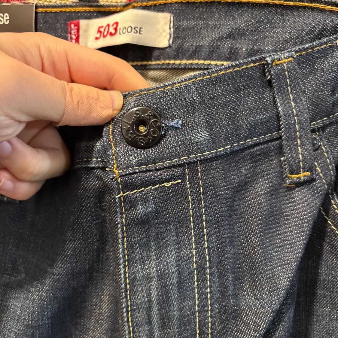 새상품)리바이스 503 Loose Fit 워싱 데님팬츠 상품이미지10