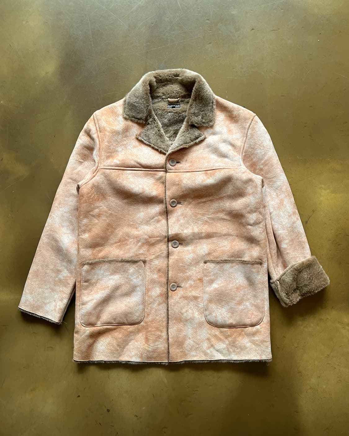 90-00s LOUIS CHAVLON Faux Lather Fur JK 상품이미지3