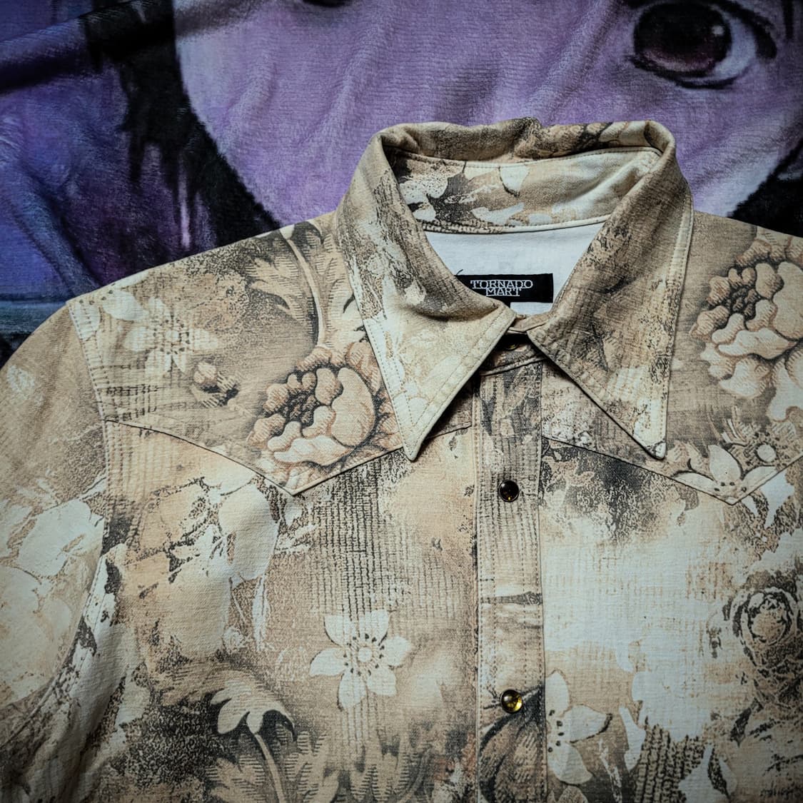 TORNADO MART Floral Print Western Shirts 상품이미지2