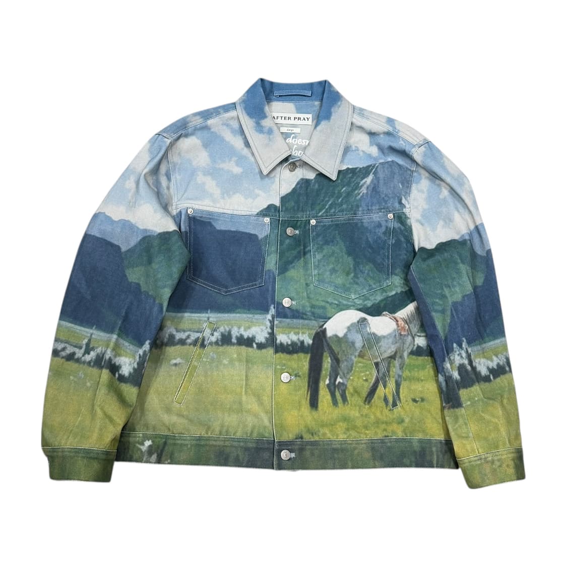 애프터프레이 카우보이 프린티드 트러커 자켓 L 상품이미지1