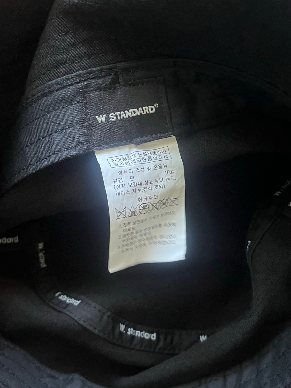 W.STANDARD 블랙 버킷햇 상품이미지5