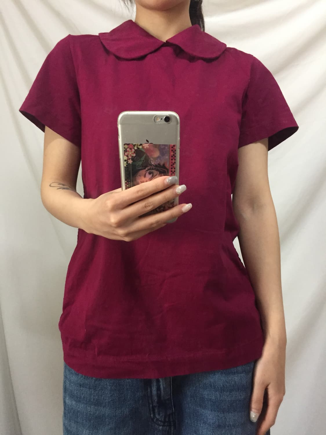 Comme des garcons tricot 피터팬 카라 반팔 블라우스 상품이미지9